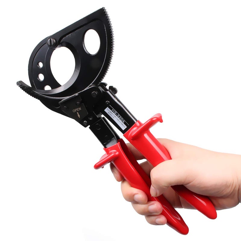 LUBAN Ratchet Cable Cutter, Heavy Duty Wire Cutter for Aluminum Copper Cable up to 400mmÂ², Ratcheting Wire Cutting Hand Tool - Image 1